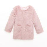 Nicole Miller Baby Pink Fur Coat