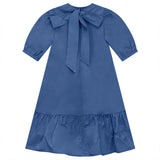 Pompomme Blue Taffeta Dress