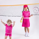 Teela Pink Tennis Logo Baby Set