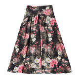 Zaikamoya Pink Flower Gretchen Skirt