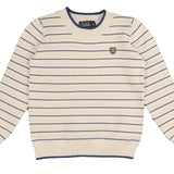 Belati Cobalt Stripe Pointelle Sweater