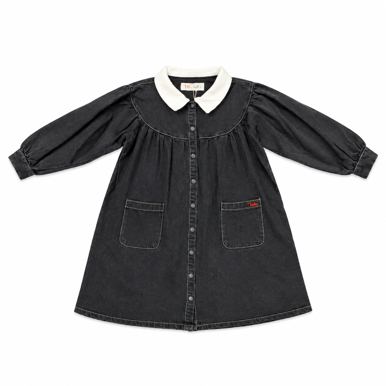 Teela Black Denim Dress – Young Timers Boutique