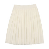 Coco Blanc Ivory Knit Pleated Skirt