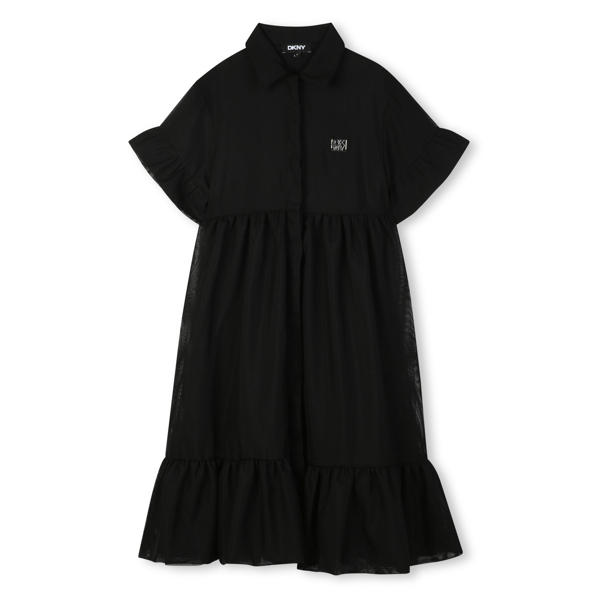 DKNY Black Mesh Collar Dress – Young Timers Boutique