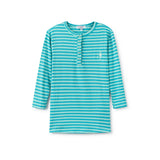 No Name Aqua Stripe T-Shirt
