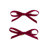 Project 6 Wine Satin Gerber Clip Set of Two