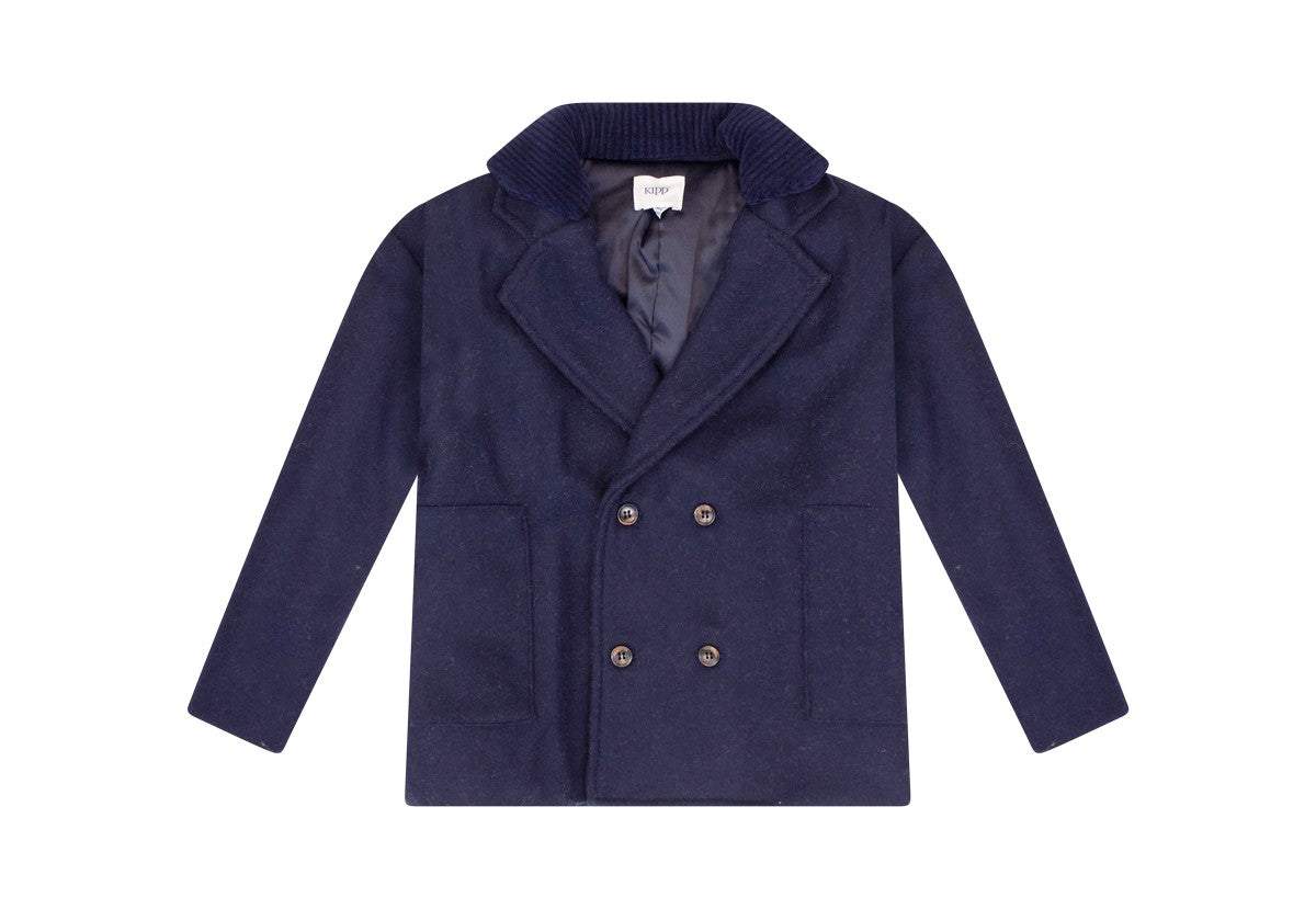 Kipp Blue Wool Padded Jacket