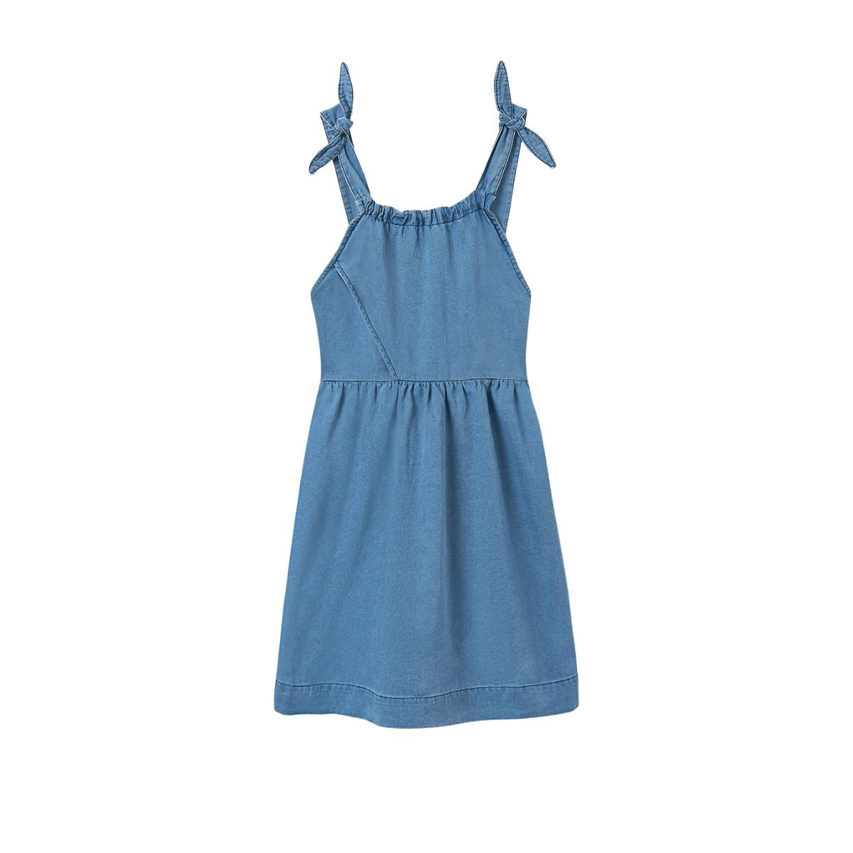 My Little Cozmo Chambray Denim Shell Dress 3 / Denim