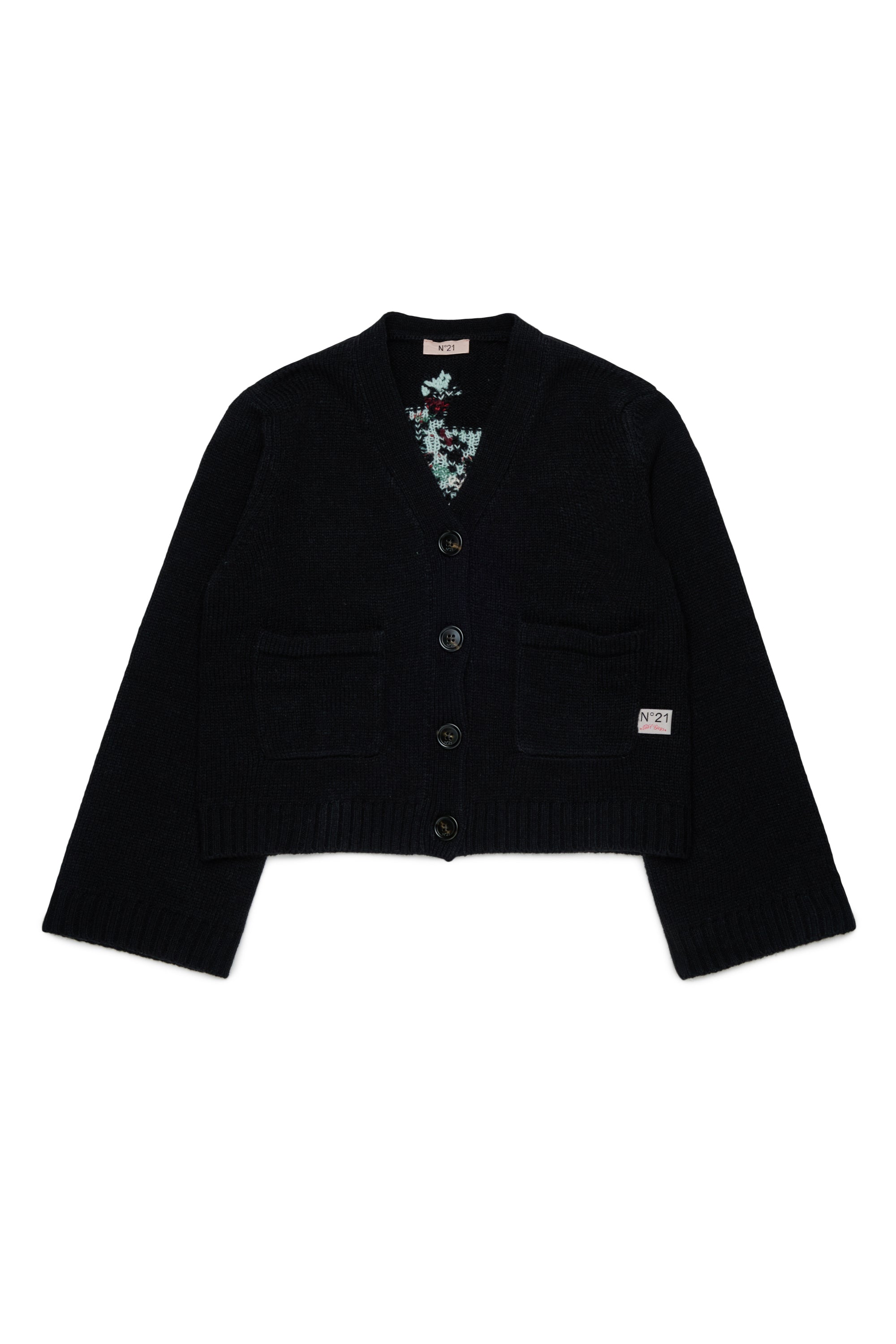 N.21 Black Jacquard Flower Knit Cardigan – Young Timers Boutique