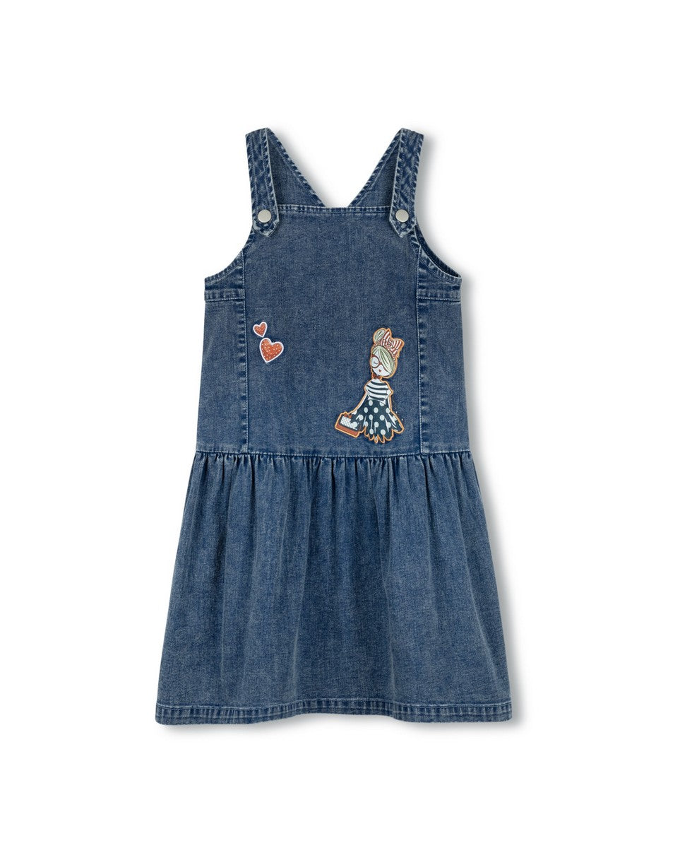 white christmas dresses Morgan Denim Mini Dress Medium main image 0