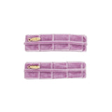 Project 6 Lilac Purple Pristine Pleats Clip Set of Two