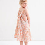 Tocoto Vintage Pink Long Floral Dress With Straps