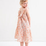 Tocoto Vintage Pink Long Floral Dress With Straps