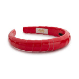 Halo Luxe Red Taffy Patent Leather Wrapped Headband