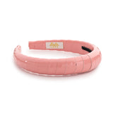 Halo Luxe Coral Taffy Patent Leather Wrapped Headband