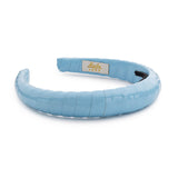 Halo Luxe Powder Blue Taffy Patent Leather Wrapped Headband