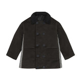 Monteau Black Wool Houndstooth Dressy Coat