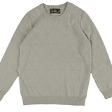 Belati Seafoam Diamond Pointelle Long Sleeve Sweater