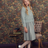 Teela Powder Blue Leather Skirt