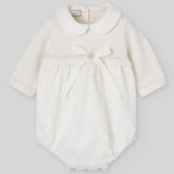 Paz Cream Dotted Romper