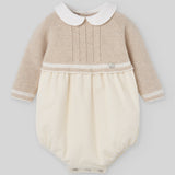 Paz Light Brown Knit Lua Romper