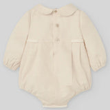 Paz Light Brown Woven Romper