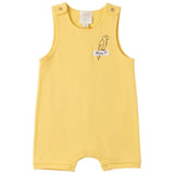 Mini P Yellow Tab Romper