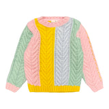 Goldie & Ace Color Block Cable Sweater