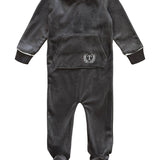 Teela Grey Velour Footie