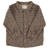 Piupiuchick Brown Animal Print Shirt
