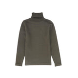 Le Bourdon Olive Fitted Knit Turtleneck