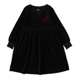 Analogie Black Velour Dress