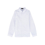 Bamboo White/Blue Collared Shirt