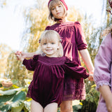 Teela Burgundy Clara Romper
