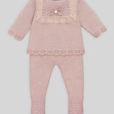 Paz Powder Pink/Light Brown Knit Set