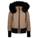 Pramie Tan Ribbon Teen Coat