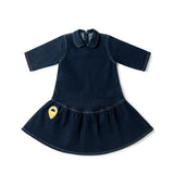 Birnham On The Sea Indigo Ruffle Dress