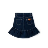 Birnham On The Sea Indigo Ruffle Skirt