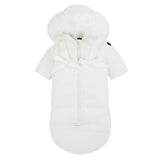 Pramie Ivory Bow Snowsuit