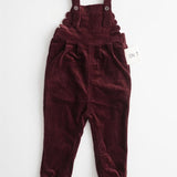 Birnham On The Sea Brick Corduroy Scalloped Overalls