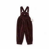 Birnham On The Sea Brick Corduroy Front Pocket Overalls