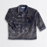 Birnham On The Sea Blue Wash Corduroy Buckle Shirt