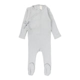 Lilette Blue Fine Pointelle Footie
