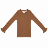 Teela Caramel Knit Top