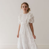 Petite Amalie White Crochet Lace Dress