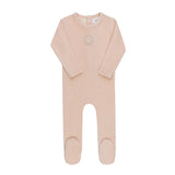 Aurora Pink Metallic Crest Collection Footie