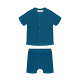Teela Blue Button Knit Set