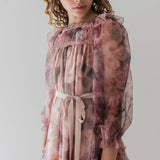 Petite Amalie Photo Rose Printed Tulle Dress