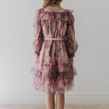 Petite Amalie Photo Rose Printed Tulle Dress