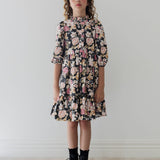 Petite Amalie Romantic Floral Print Cord Dress